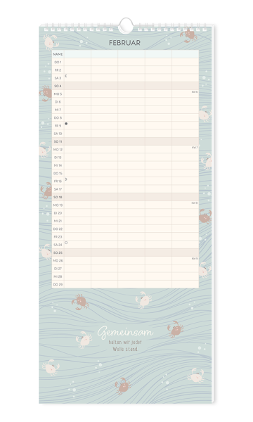 Familienplaner 2024 "Meer Zeit für uns"